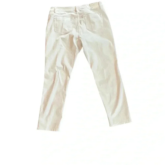 J Jill white jeans New with tags stretch authentic fit slim ankle size 14 - Picture 4 of 6